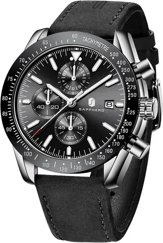 Vista 24 de BENYAR Reloj analógico de cuarzo cronógrafo impermeable luminoso de diseñador para hombre, reloj de pulsera para hombre, para negocios, trabajo