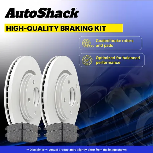 Vista 5 de AutoShack Kit de Rotores de Freno Delanteros y Traseros con Pastillas de Freno Cerámicas de Reemplazo para Saturn Vue, Pontiac Torrent, Suzuki XL-7