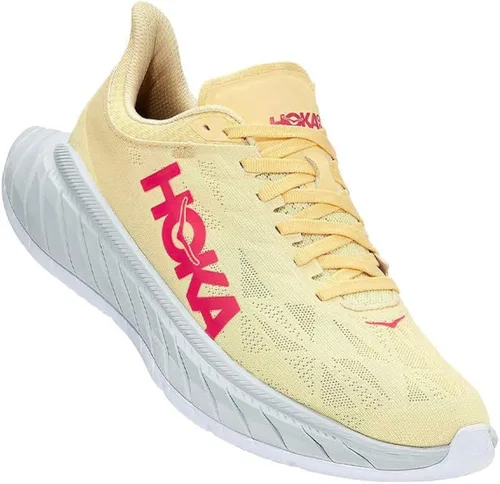 Vista 5 de HOKA ONE Carbon X 2 - Zapatos para mujer coral intensoiris negro Coral calienteIris negro