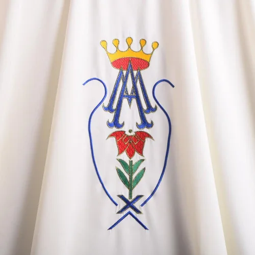 Vista 8 de BLESSUME Iglesia Católica Casulla Corona Bordada Sacerdote Vestiduras