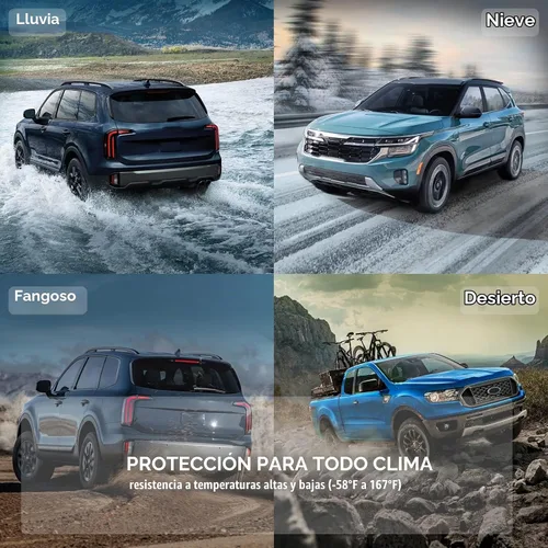 Vista 5 de KELCSEECS® Tapetes personalizados para piso y maletero, protección contra todo tipo de clima, hechos de elastómero termoplástico, juego completo