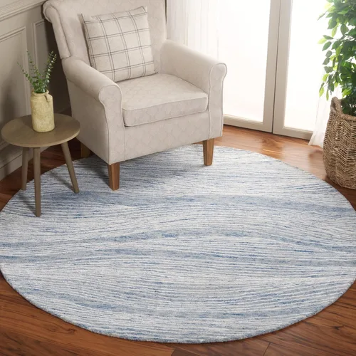 Vista 27 de SAFAVIEH Metro Collection - Alfombra decorativa de 2 x 3 pies, azul y marfil, diseño transicional, ideal para áreas de alto tráfico en pasillo, baño