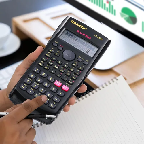 Vista 2 de Calculadora científica de 60 unidades, calculadora de función de ingeniería de 2 líneas, calculadora estadística de matemáticas, calculadora