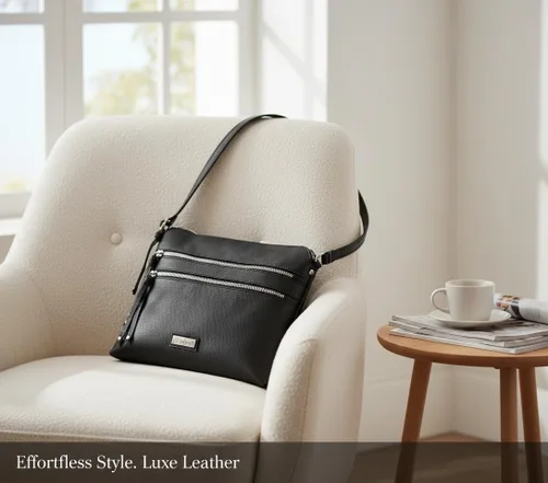 Vista 16 de VALENCHI Real Genuine Leather Women's Crossbody Purse/Bag With Adjustable Strap