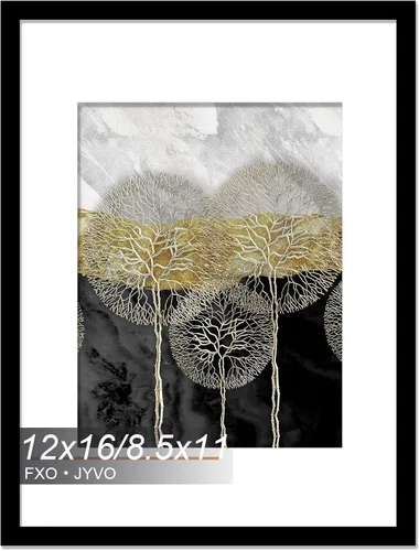 Vista 14 de Fxojyvo Marco de Fotos de 4x6, Muestra Foto de 3.5x5 con Paspartú o 4 x 6 Sin Paspartú, Liviano y de Alta Transparencia Marco de 4 por 6 para Pared