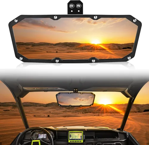 Vista 9 de Frokom Espejo lateral UTV, espejos UTV compatibles con jaula Pro-Fit compatible con Polaris Ranger 570 900 XP 1000 2015-2023 General 1000, Can Am