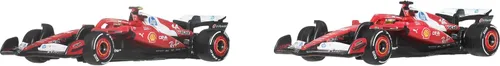 Vista 2 de Hot Wheels Premium Formula 1 Scuderia Ferrari HP Racecars Paquete de 2
