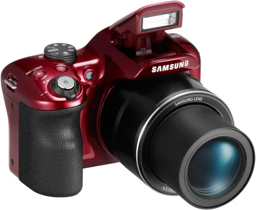Vista 10 de Samsung WB1100F Cámara digital Smart WiFi & NFC de 16.2MP CCD con zoom óptico de 35x, pantalla LCD de 3.0" y video HD de 720p (Rojo)