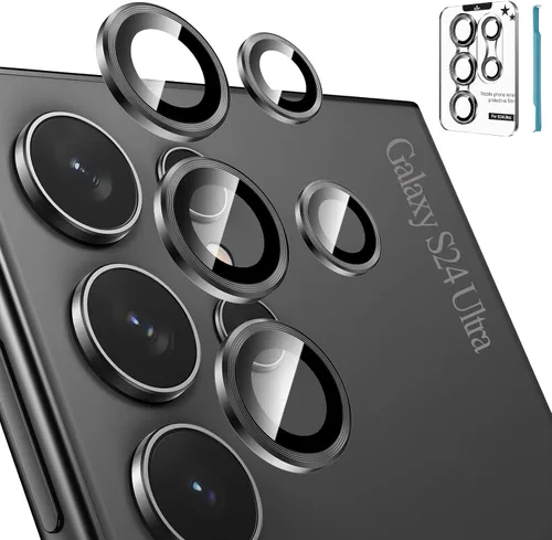 Vista 15 de Tensea Protector de lente de cámara Samsung Galaxy S22 Ultra, protector de pantalla de vidrio templado 9H, anillo individual de metal para S22 Ultra
