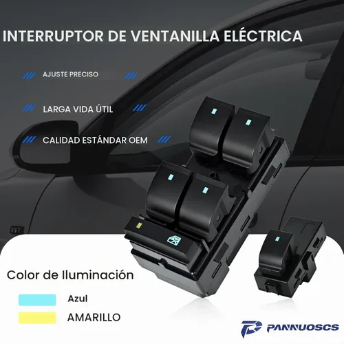 Vista 6 de Interruptor de elevalunas eléctrico conductor y 3 pasajeros Reemplazar 20945129 25877776