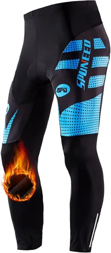Vista 13 de sponeed Pantalones de bicicleta para hombre, 4D, acolchados, mallas de ciclismo de carretera, leggings para ciclista al aire libre, ropa de ciclismo