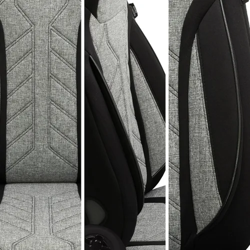 Vista 9 de Bremer SITZBEZÜGE Protective Covers for Mercedes E Class W124 S124 PLKT201 PLKT201 - Negro/Gris
