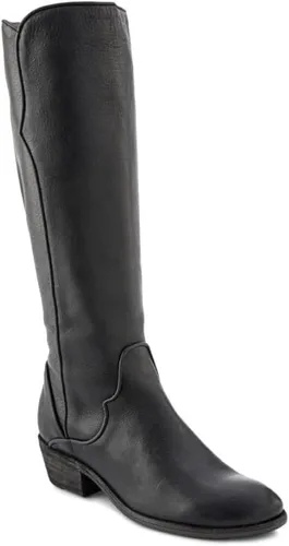 Vista 8 de Frye Carson - Botas altas para mujer hechas de cuero anticuado con ribetes de estilo occidental, cierre de cremallera interior y tacón bajo, altura