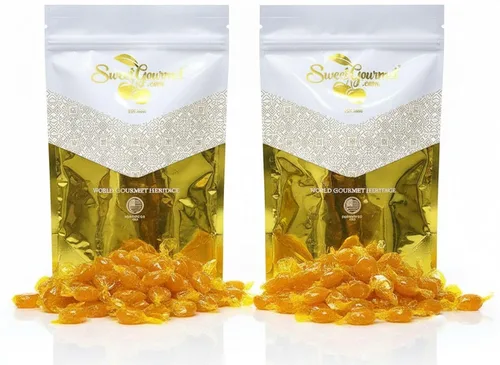Vista 10 de SweetGourmet Botones de mantequilla Caramelo duro envuelto a granel de Arcor 1 libra