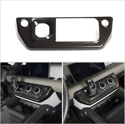 Vista 2 de Marco de botón de modo de aire acondicionado de control central ABS para Land Rover Defender 110 2020 2021 2022 2023 Accesorios de coche