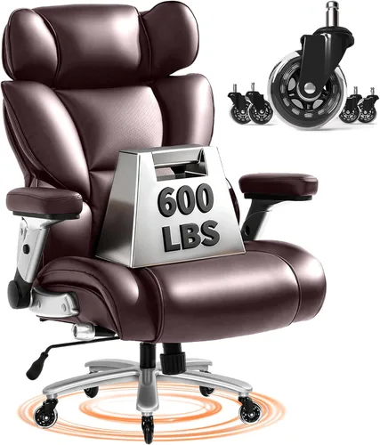 Vista 18 de FLEXISPOT Silla de oficina grande y alta de gran tamaño, reposabrazos abatibles de 180° para mascotas y leggings cruzados, silla de escritorio