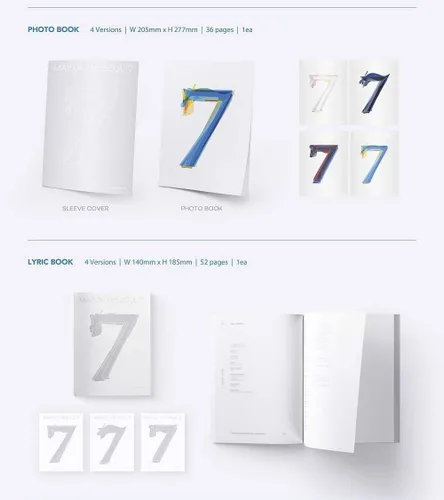Vista 5 de Bighit BTS Bangtan Boys - MAPA del alma: 7 [1 ver] Álbum+Póster Oficial Plegado+Tarjeta fotográfica extra+Mascarilla (1 ver)