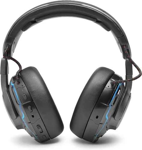 Vista 3 de JBL Quantum One - Auriculares profesionales para juegos con cable USB con seguimiento de cabeza mejorado JBL QuantumSPHERE 360, cancelación activa