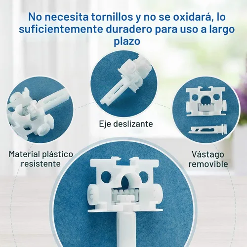 Vista 3 de Jetec Kit de pestañas de reparación de persianas verticales, listones de repuesto, piezas de fijador de ventana para accesorios de cortina