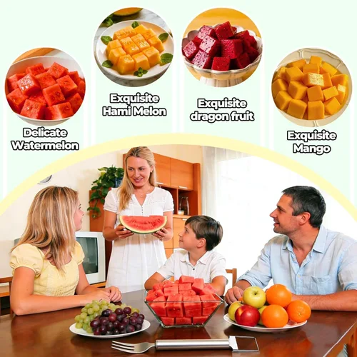 Vista 5 de 1 Pack Stainless Steel Watermelon Slicer and Fork 2-in-1