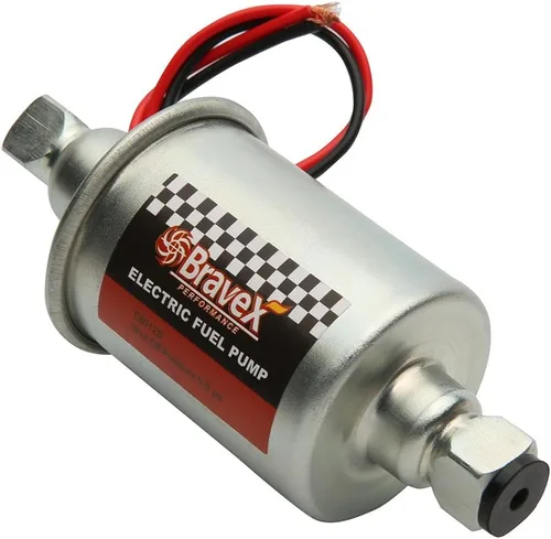 Vista 3 de Bravex E8012S Bomba de combustible eléctrica universal de baja presión 5-9 PSI 12V con kit de instalación