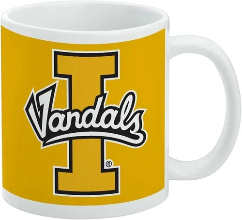 Vista 321 de Taza de cerámica con el logotipo principal de la Universidad Rider, taza de regalo novedosa para café, té y bebidas calientes, 11oz, blanca