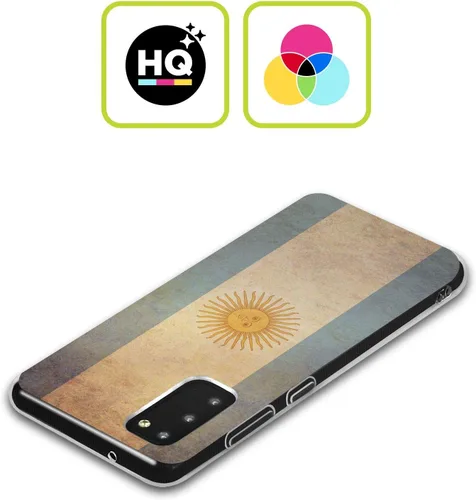 Vista 2 de Head Case Designs Juego de 2 banderas argentinas vintage de gel suave compatible con Samsung Galaxy A13 5G (2021)