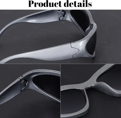 Vista 3 de Nydotd Paquete de 3 lentes de sol Y2K envolventes de moda para mujeres y hombres, gafas de sol para rave, futuristas, deportes, sombras frescas