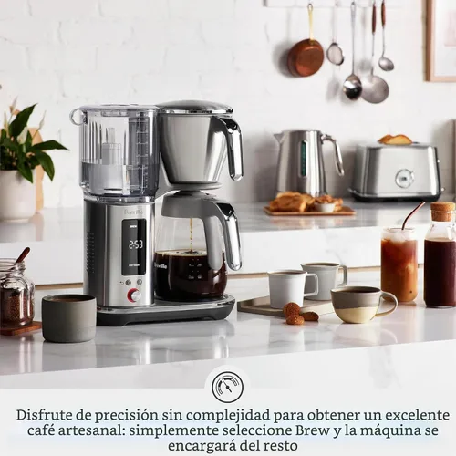 Vista 2 de Breville Máquina de café de goteo Luxe BDC415BTR, trufa negra, jarra de vidrio