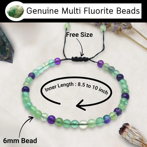 Vista 213 de Amazing Gemstone Crystal Anklet Ankle Bracelets for Women - Waterproof Beaded Healing Crystal Anklets, Plus Size Chakra Gemstone Bead Anklet