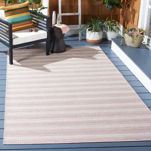 Vista 19 de SAFAVIEH Hampton Collection - Alfombra lavable para exteriores de 2 x 9 pies, color marfil y gris, no desprende pelusa y fácil de limpiar, ideal