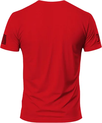 Vista 2 de Camiseta militar de calavera con la bandera del guerrero estadounidense., M