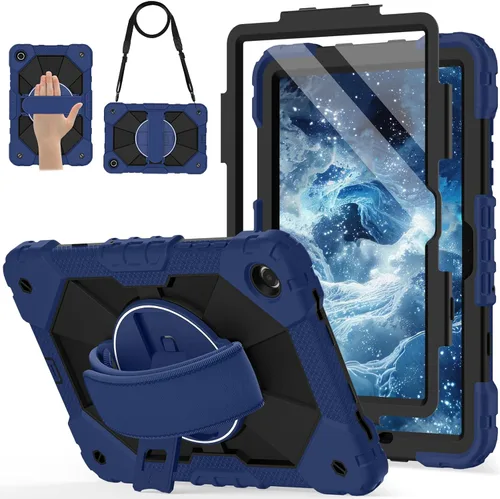 Vista 12 de Nitupai Funda giratoria de 11 pulgadas para Samsung Galaxy Tab A11+ Plus Negro Negro