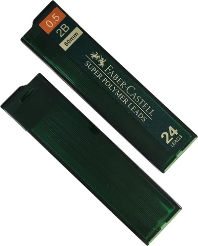 Vista 4 de Faber-Castell Recambios de lápiz mecánico 2B de 0.020 in (96 cables, 4 tubos de 24 minas cada uno)