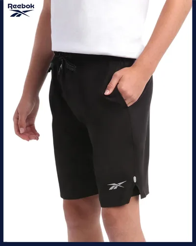 Vista 6 de Reebok Pantalones cortos de baloncesto 2 en 1 con forro de compresión y bolsillos, pantalones cortos deportivos para niños para gimnasio y correr