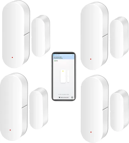 Vista 8 de Sensor de puerta WiFi: detectores inteligentes de puerta abierta/cerrada, sensor de ventana inalámbrico con alerta de notificación de aplicación