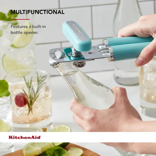 Vista 5 de KitchenAid Abrelatas y abrebotellas multifunción gourmet, 8.36 pulgadas, cielo aguamarina