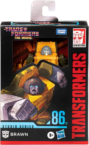 Vista 4 de Transformers Toys Studio Series Deluxe The Movie 86-22 Brawn Toy 4.5 pulgadas, figura de acción para niños y niñas a partir de 8 años