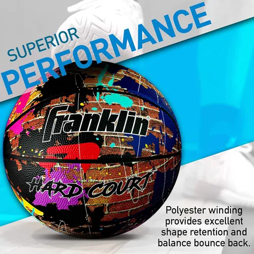Vista 3 de Franklin - Balón de baloncesto duro para interiores y exteriores, tamaño oficial, 1 unidad