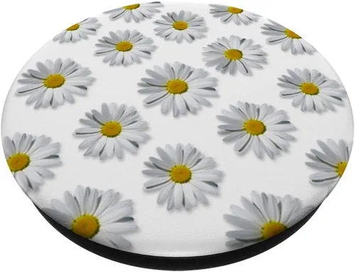 Vista 2 de Margaritas artificiales margaritas margaritas decoraciones blancas PopSockets intercambiables PopGrip