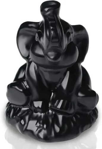 Vista 11 de ZHIYUXI Figura de elefante de cristal rosa de 2.2 pulgadas, decoración de estatua de elefante de cristal para estante de oficina en casa, regalos