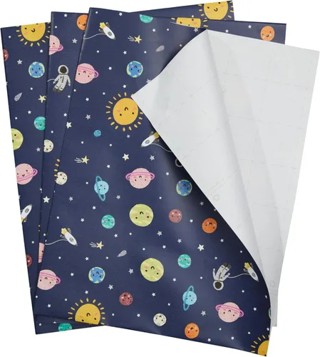 Vista 22 de The Gift Wrap Company 58-189227 Juego de hojas de papel para envolver regalos con diseño de animales de fiesta, 30 x 23 pulgadas, multicolor, 3