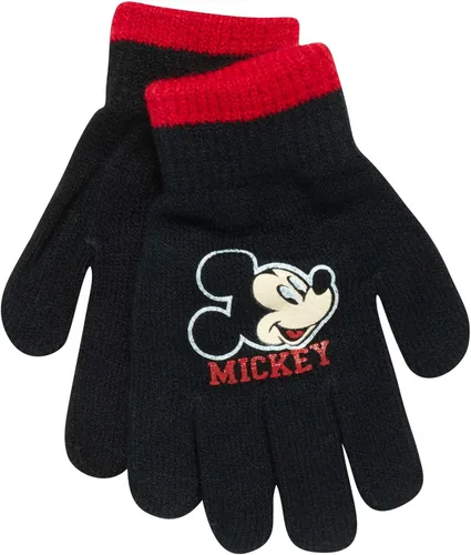 Vista 5 de Disney Conjunto de sombrero de invierno de Mickey Mouse y 2 pares de guantes o guantes edad 2-7