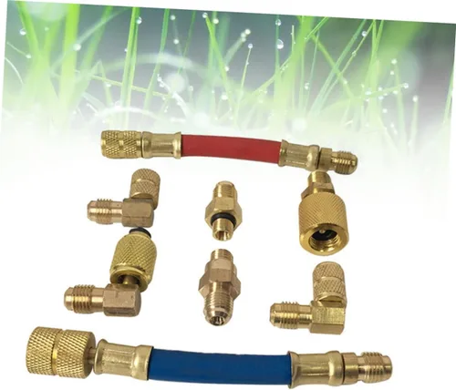 Vista 3 de Kit de conector de acoplador para coche r aire acondicionado adaptador manguera de alta gama acondicionado Conversión colector