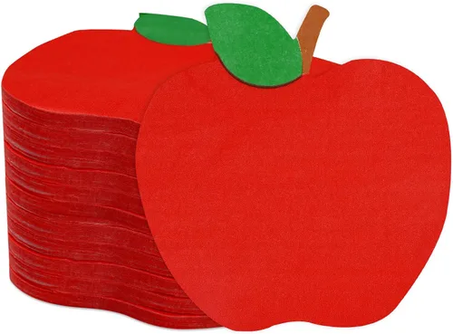 Vista 8 de Whaline Servilletas desechables de papel para el regreso a clases, 100 servilletas desechables para la temporada escolar, almuerzo, cena, primer día