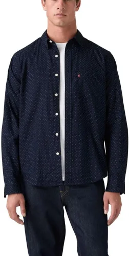 Vista 23 de Levi's - Camisa clásica de manga larga con 1 bolsillo con botones para hombre Caviar
