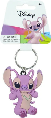 Vista 2 de Disney Lilo & Stitch - Clip de bolsa de PVC suave al tacto de ángel multicolor, 3 pulgadas