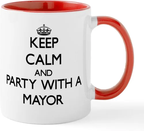 Vista 22 de CafePress I Love Mayor Mug Taza de café de cerámica de 11 oz (11.0 fl oz)