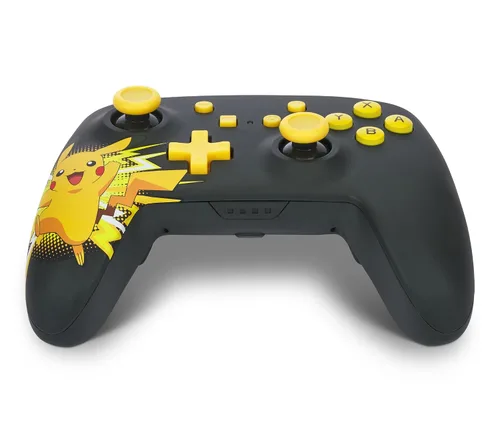 Vista 8 de PowerA Wireless Nintendo Switch Controller - Pikachu Ecstatic, AA Battery Powered (Battery Included), Nintendo Switch Pro Controller, Mappable