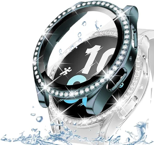 Vista 70 de DEALELE Paquete de 1 + 3 fundas compatibles con Samsung Galaxy Watch 7 Ultra (1.772 pulgadas), funda protectora de policarbonato transparente